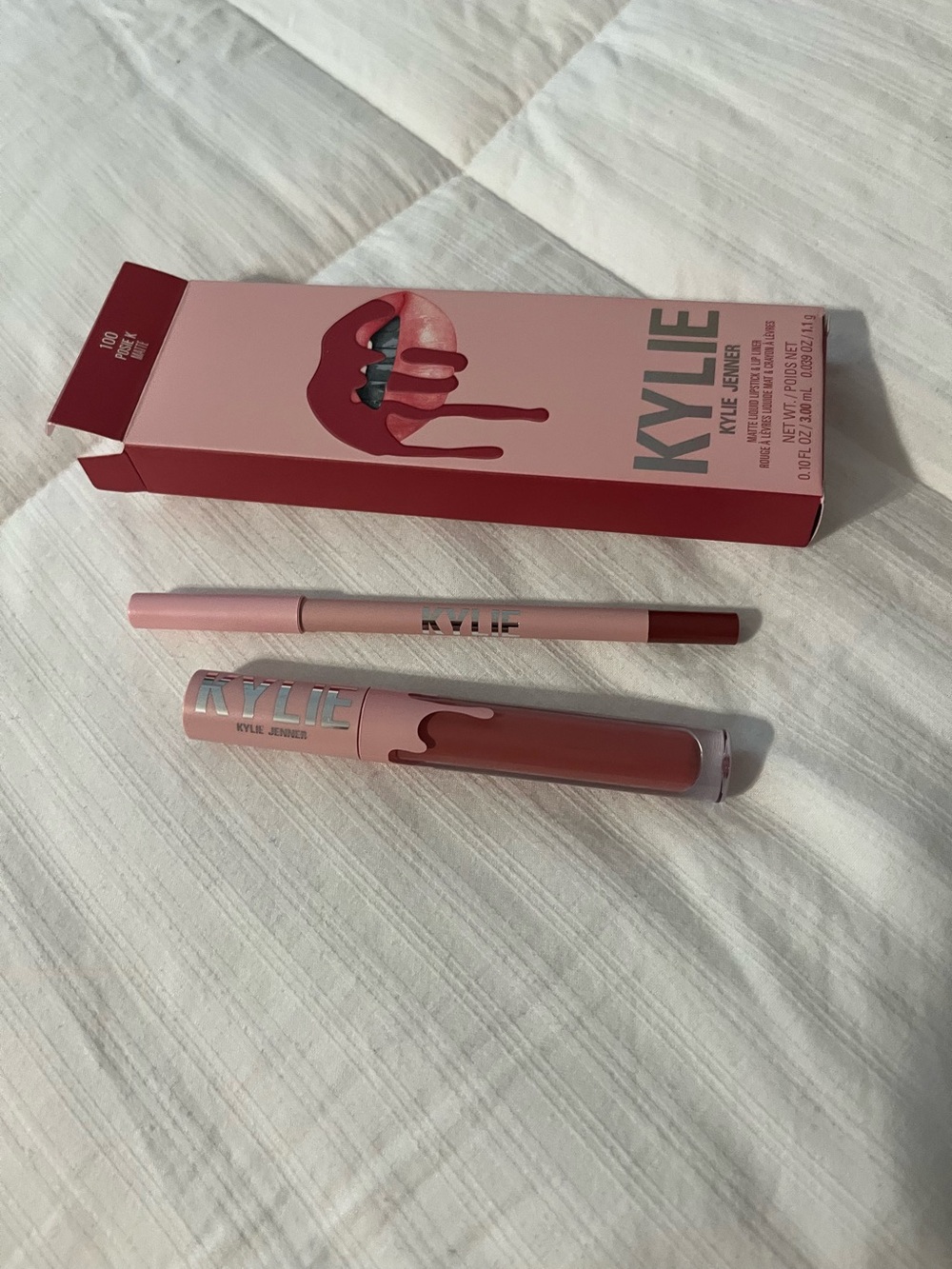Kylie Cosmetics Matte Liquid Lipstick & Liner — Rose Brown Set